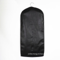 Custom Logo Packaging PVC Window Bag Non Woven Dustproof Hair Extension Bag With Wooden Hanger